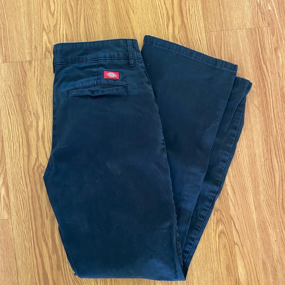 Black dickies straight pants (low rise)